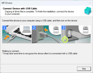 Installing A Downloaded Mf Driver Usb Connection Canon Windows Mf Driver Installation Guide