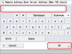 remote address book server