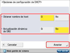 Opciones De Tcp Ipv4 Canon Imagerunner Advance C351if C350i C250i Guia De Usuario