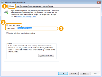 Setting Up Print Server Canon Imageclass Mf229dw Mf226dn Mf217w Mf215 User S Guide