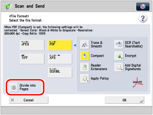 enable encryption for scanning canon ir adv c5235