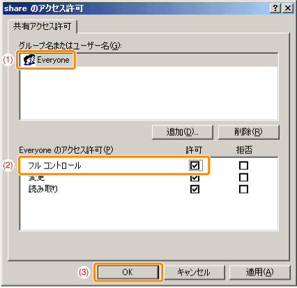 Windows 2000 Server 2003の共有設定 Canon Satera Mf Mf6780dw ユーザーズガイド 製品マニュアル