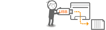 USB メモリーのデータを直接印刷