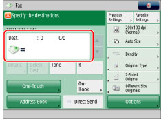 Flow of Sending Fax Operations