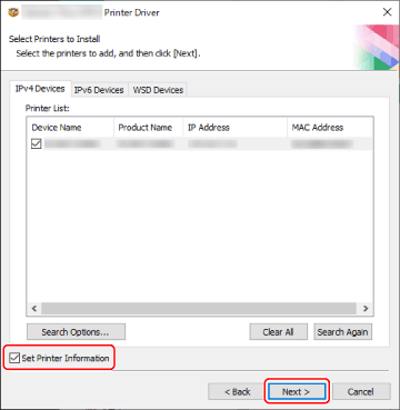 Sélection de [Connexion USB] pour installer - Canon - Windows Pilote d' imprimante UFR II/UFRII LT - Guide d'installation