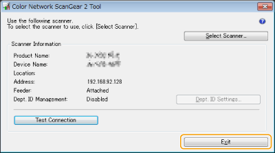 color network scangear 2 tool download