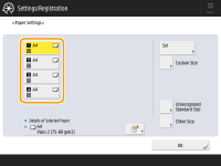 Specifying Paper Size and Type in the Paper Drawer - Canon