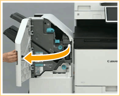 ステイプルフィニッシャー／中綴じフィニッシャーのホチキス針を補給