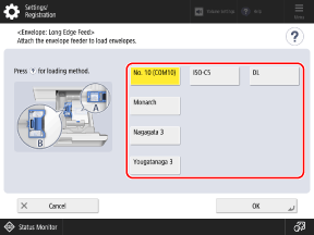 Registering a New Paper Type - Canon - imageFORCE C7165 - User's